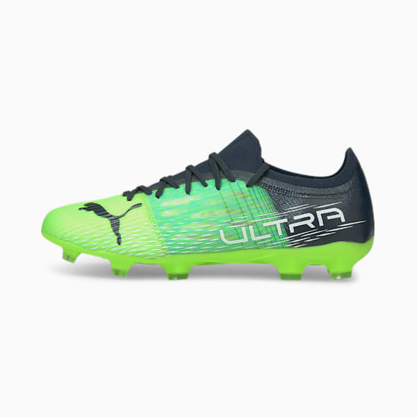 ULTRA 3.3.FG/AG Men's Soccer Cleats, Green Glare-Elektro Aqua-Spellbound, extralarge