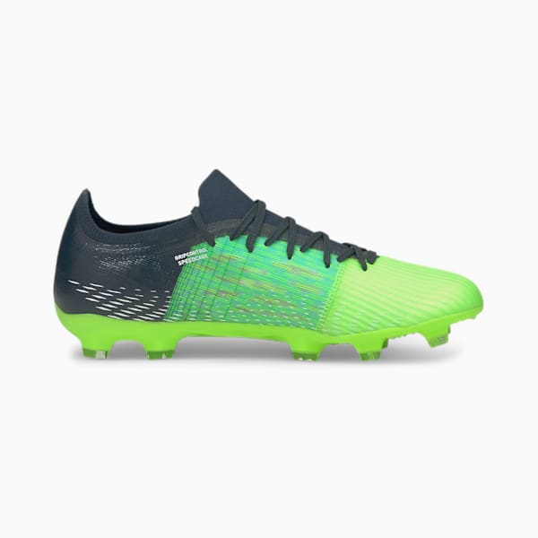 ULTRA 3.3.FG/AG Men's Soccer Cleats, Green Glare-Elektro Aqua-Spellbound