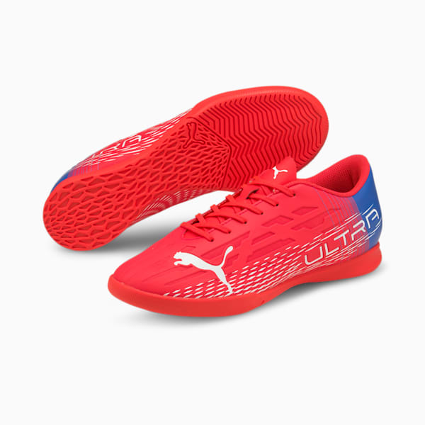 ULTRA 4.3 Men's Indoor Sport Shoes, Sunblaze-Puma White-Bluemazing, extralarge-IND