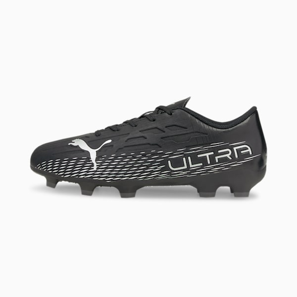 ULTRA 4.3 Youth Football Boot, Puma Black-Puma Silver-Asphalt, extralarge-IND