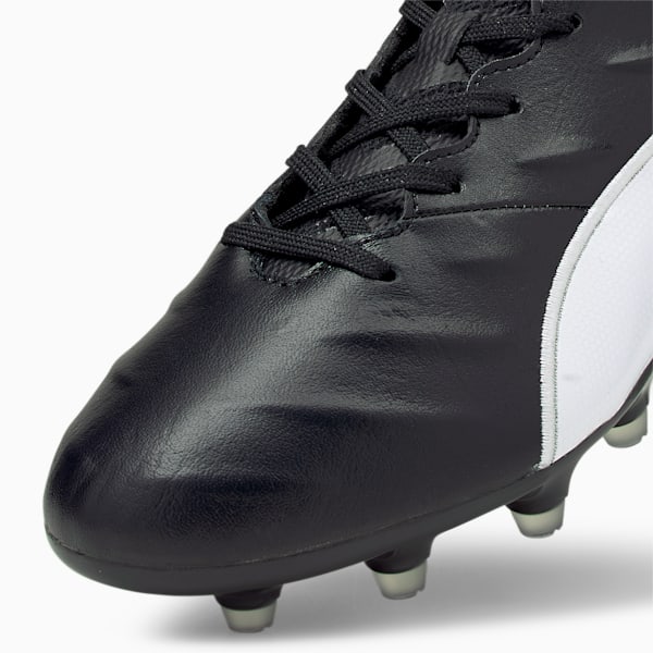 KING Pro 21 FG Football Boots, Puma Black-Puma White, extralarge-IND