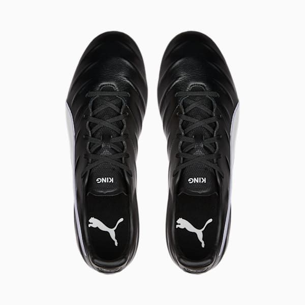 KING Pro 21 FG Football Boots, Puma Black-Puma White, extralarge-IND