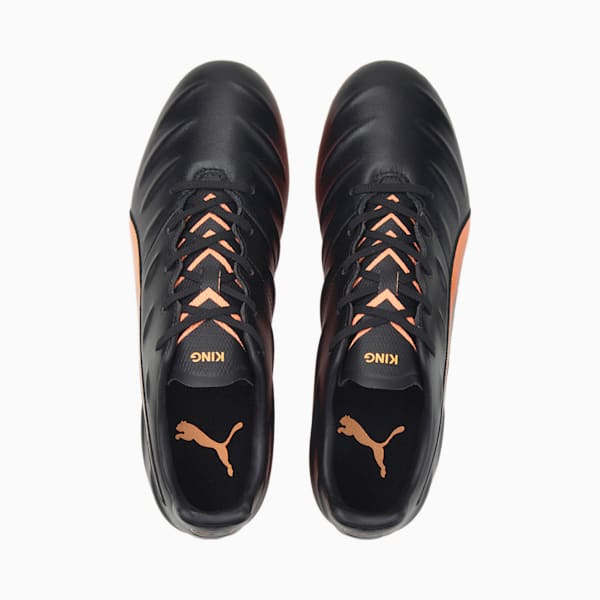 King Pro 21 FG Football Boots, Puma Black-Neon Citrus
