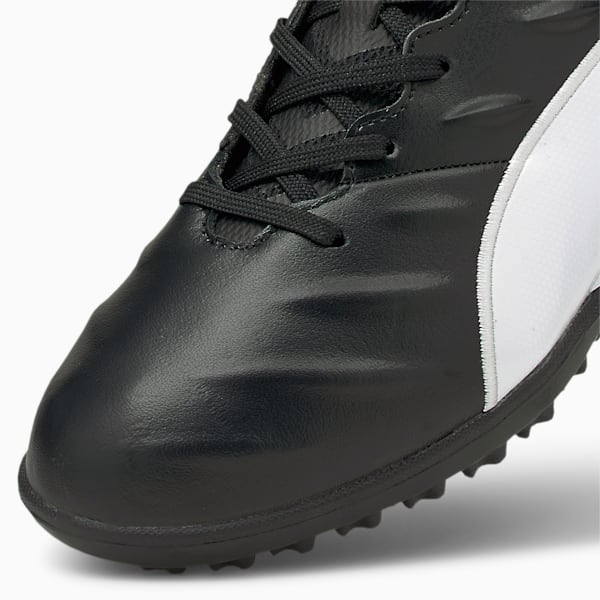 KING Pro 21 TT Unisex Football Boots, Puma Black-Puma White, extralarge-IND