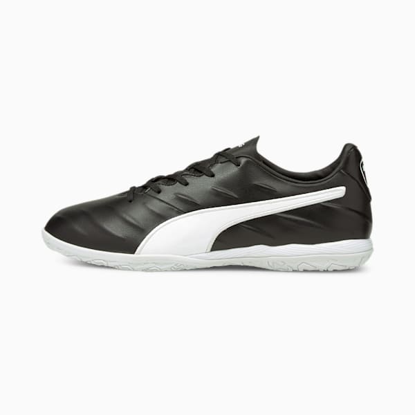 KING Pro 21  Unisex Indoor Sports Shoes, Puma Black-Puma White, extralarge-IND