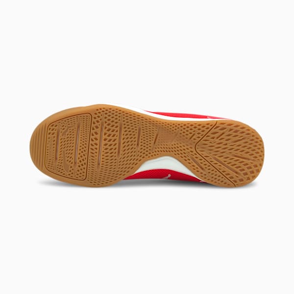 Pressing II Indoor Sport Shoes, Sunblaze-Puma White-Urban Red-Gum