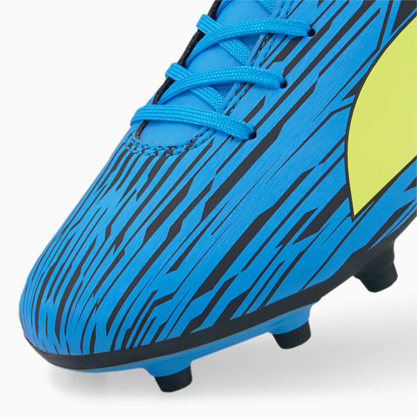 Rapido III FG/AG Men's Soccer Cleats, Ocean Dive-Yellow Alert-Puma Black, extralarge