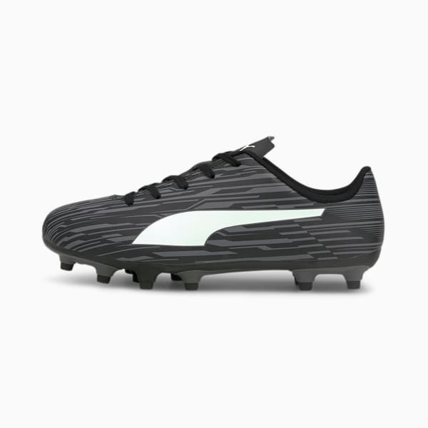 Rapido III Youth Football Boots, Puma Black-Puma White-CASTLEROCK, extralarge-AUS