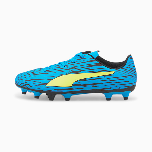 Rapido III Youth Football Boots, Ocean Dive-Yellow Alert-Puma Black, extralarge-IND