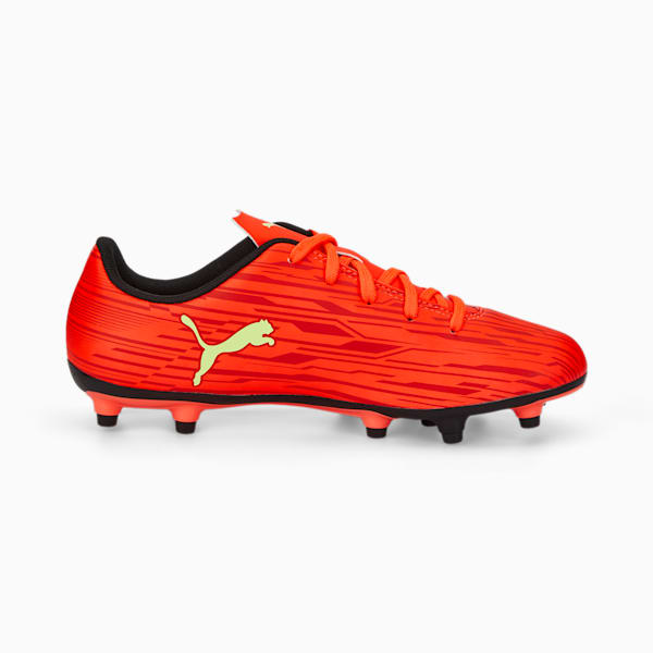 Rapido III FG/AG Soccer Cleats Big Kids, High Risk Red-Fresh Yellow-Chili Pepper, extralarge