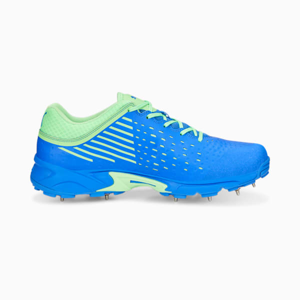 PUMA Spike 22.1 Unisex Cricket Shoes, Bluemazing-Elektro Green-Puma White, extralarge-IND