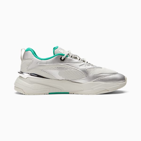 PUMA x BALR. RS-Fast Sneakers, Puma Silver-Glacier Gray-Puma White-Puma Black-Spectra Green, extralarge