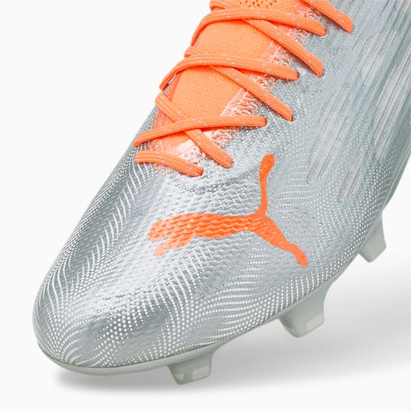 ULTRA 1.4 FG/AG Unisex Football Boots, Diamond Silver-Neon Citrus