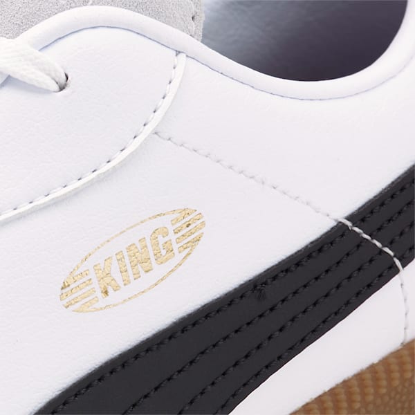 メンズ キング 21 IT サッカー トレーニングシューズ, Puma White-Puma Black-Gum, extralarge-JPN