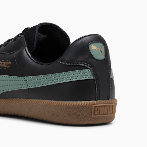 KING 21 IT Indoor Court Shoes, PUMA Black-Eucalyptus, extralarge-IND