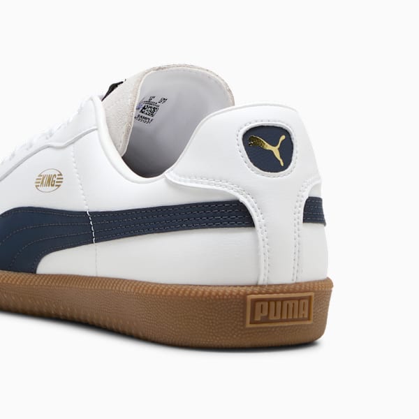 メンズ キング 21 IT サッカー トレーニングシューズ, PUMA White-New Navy-Silver Mist, extralarge-JPN