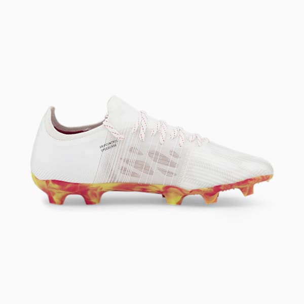 ULTRA 3.4 FG/AG Men's Football Boots, Puma White-Puma Black-Yellow Alert, extralarge-IND