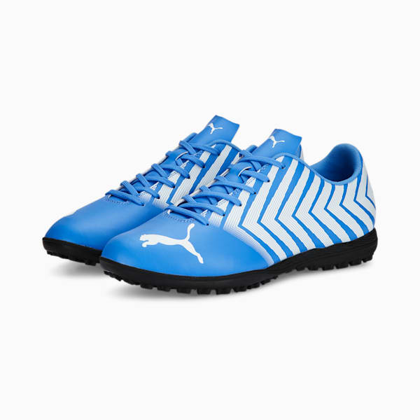 TACTO II Men's Foo Turf Trainers, Dusky Blue-PUMA White, extralarge-IND