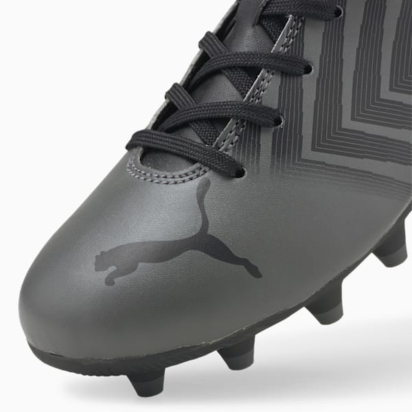 Chaussures de soccer à crampons TACTO II FG/AG Enfant et adolescent, Puma Black-CASTLEROCK, extralarge