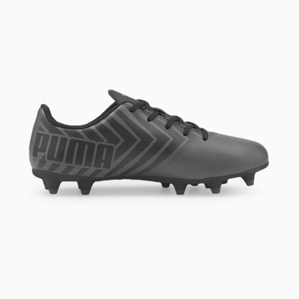 Chaussures de soccer à crampons TACTO II FG/AG Enfant et adolescent, Puma Black-CASTLEROCK, extralarge