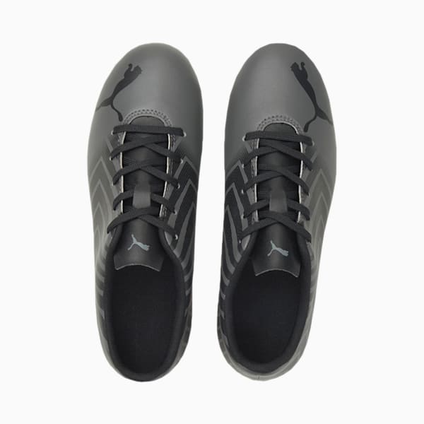 Chaussures de soccer à crampons TACTO II FG/AG Enfant et adolescent, Puma Black-CASTLEROCK, extralarge