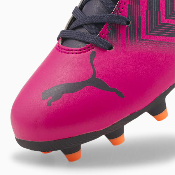 TACTO II FG/AG Soccer Cleats Big Kids, Festival Fuchsia-Parisian Night-Neon Citrus