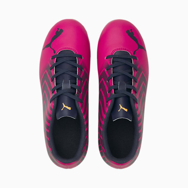 TACTO II FG/AG Soccer Cleats Big Kids, Festival Fuchsia-Parisian Night-Neon Citrus