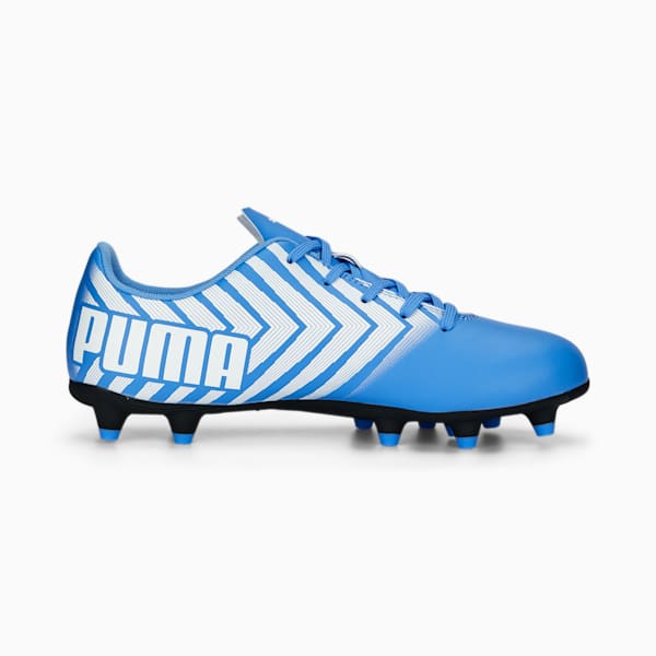 TACTO II FG/AG Youth Football Boots, Dusky Blue-PUMA White, extralarge-IND