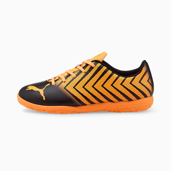 TACTO TT Youth Indoor Court Shoes, Puma Black-Neon Citrus, extralarge-IND