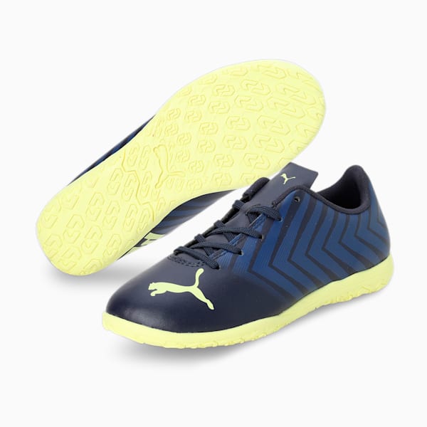 TACTO TT Youth Indoor Court Shoes, Parisian Night-Fresh Yellow-Blazing Blue, extralarge-IND
