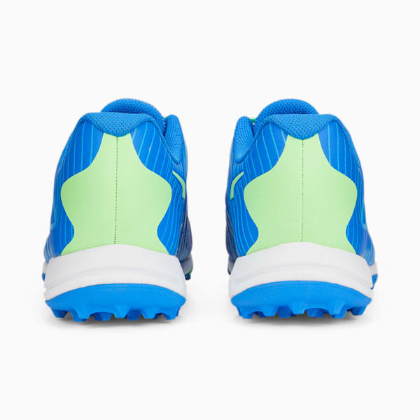 PUMA x one8 22 FH Rubber Unisex Cricket Shoes, Bluemazing-Elektro Green-Puma White, extralarge-IND