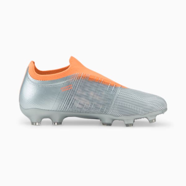 Tenis de fútbol juveniles ULTRA 3.4 FG/AG, Diamond Silver-Neon Citrus, extralarge