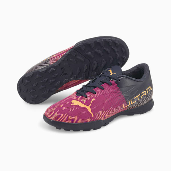 ULTRA 4.4 TT Kids Football Boots, Festival Fuchsia-Neon Citrus-Parisian Night, extralarge-IND