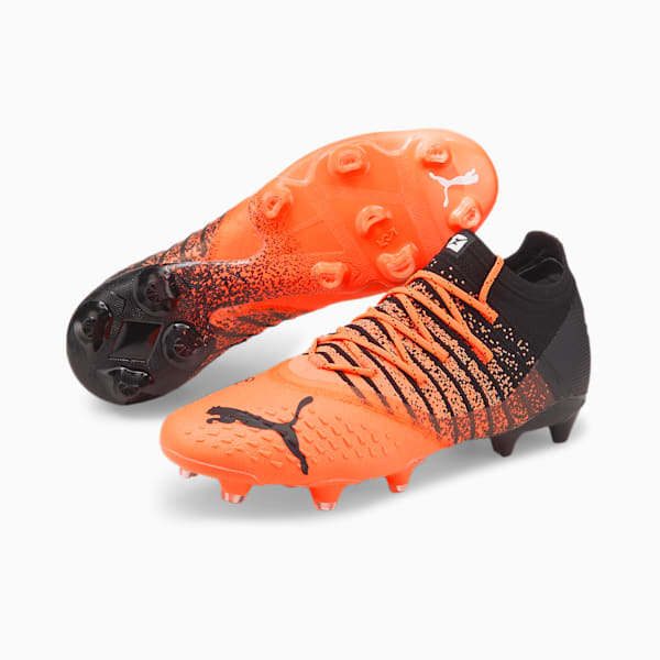 FUTURE Z 1.3 FG/AG Soccer Cleats, Neon Citrus-Puma Black-Puma White, extralarge