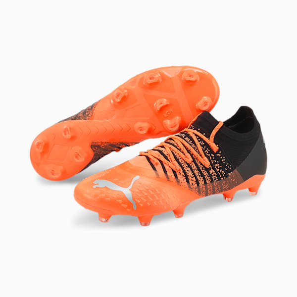 FUTURE 2.3 FG/AG Men's Soccer Cleats, Neon Citrus-Diamond Silver-Puma Black, extralarge