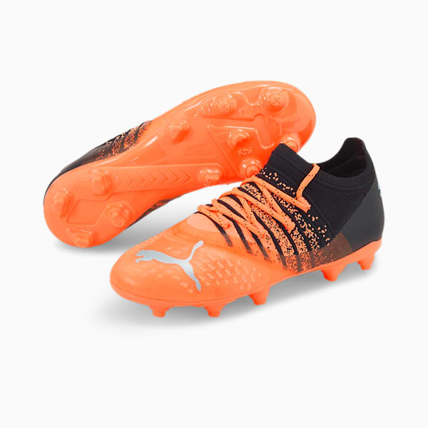 FUTURE Z 2.3 FG/AG Soccer Cleats Big Kids, Neon Citrus-Diamond Silver-Puma Black, extralarge