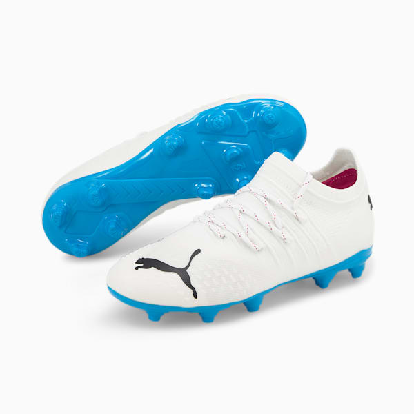 FUTURE 2.3 FG/AG Youth Football Boots, Puma White-Ocean Dive-Puma Black, extralarge-GBR