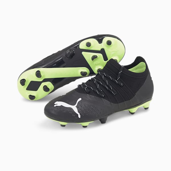 FUTURE Z 2.3 FG/AG Soccer Cleats Big Kids, Puma Black-Puma White-Fizzy Light, extralarge