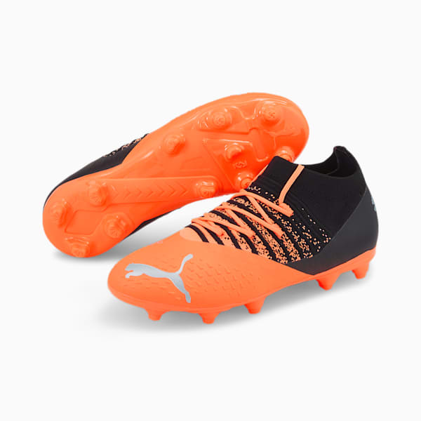 FUTURE Z 3.3 FG/AG Soccer Cleats Big Kids, Neon Citrus-Diamond Silver-Puma Black