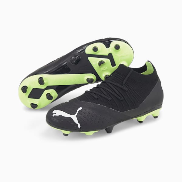 FUTURE 3.3 FG/AG Youth Football Boots, Puma Black-Puma White-Fizzy Light