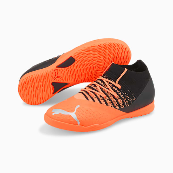 Zapatillas futsal niño Puma Future 3.3 IT Jr plata