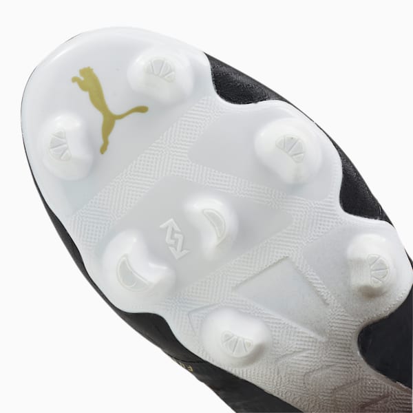 FUTURE 1.3 Lazertouch FG/AG Men's Soccer Cleats, Puma Black-Metallic Gold-Puma White, extralarge