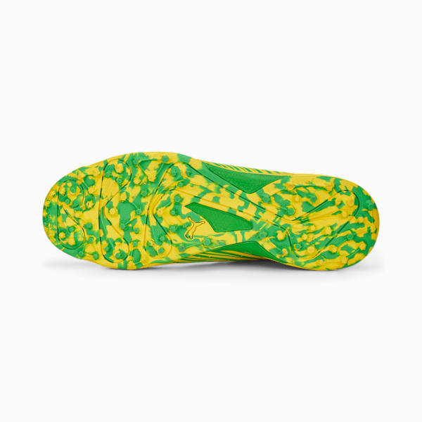 22 FH Rubber Cricket Shoes, Vibrant Yellow-PUMA Green, extralarge-IND