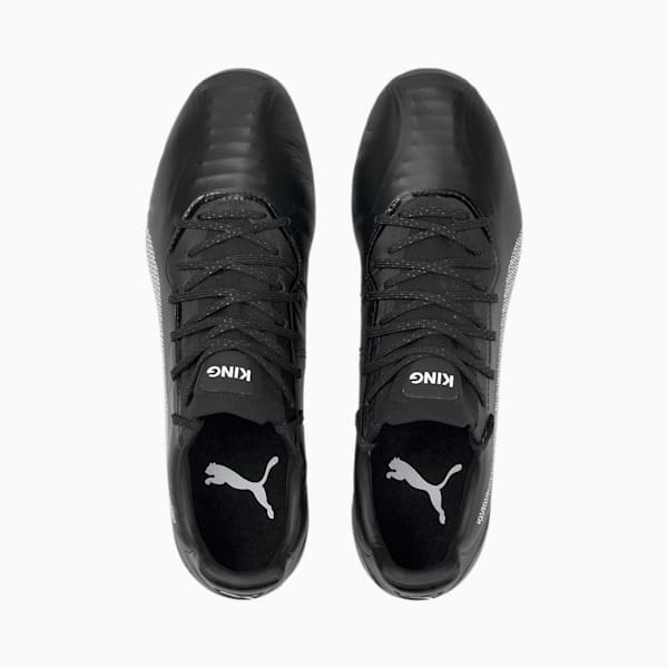 King Platinum Neymar Jr. FG/ AG Men's Soccer Cleats, Puma Black-Puma White, extralarge