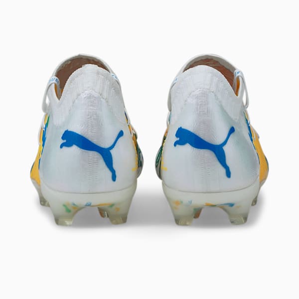 Neymar Jr FUTURE Z 1.1 FG/AG Men's Soccer Cleats, Jelly Bean-ULTRA YELLOW-Electric Blue Lemonade-Puma White, extralarge