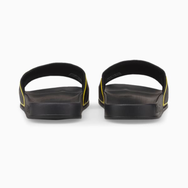 BVB Leadcat 2.0 Unisex Slides, Puma Black-Cyber Yellow, extralarge-IND