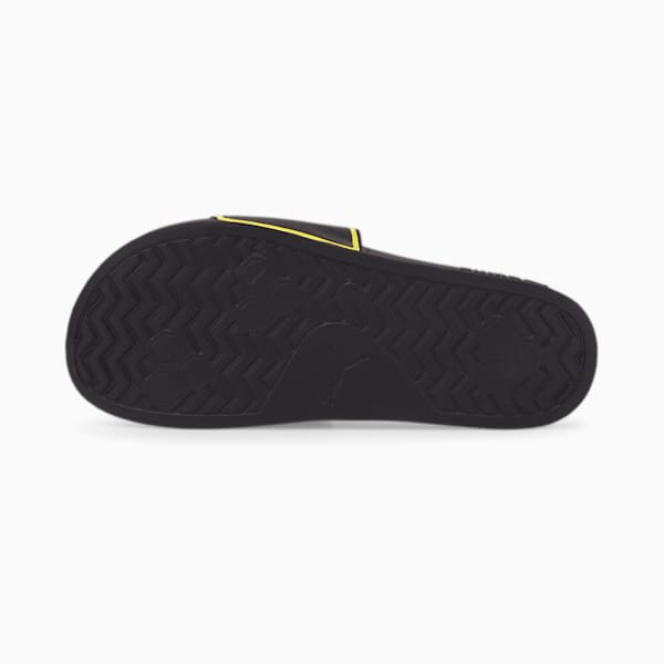BVB Leadcat 2.0 Unisex Slides, Puma Black-Cyber Yellow, extralarge-IND