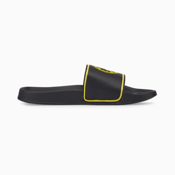 BVB Leadcat 2.0 Unisex Slides, Puma Black-Cyber Yellow, extralarge-IND
