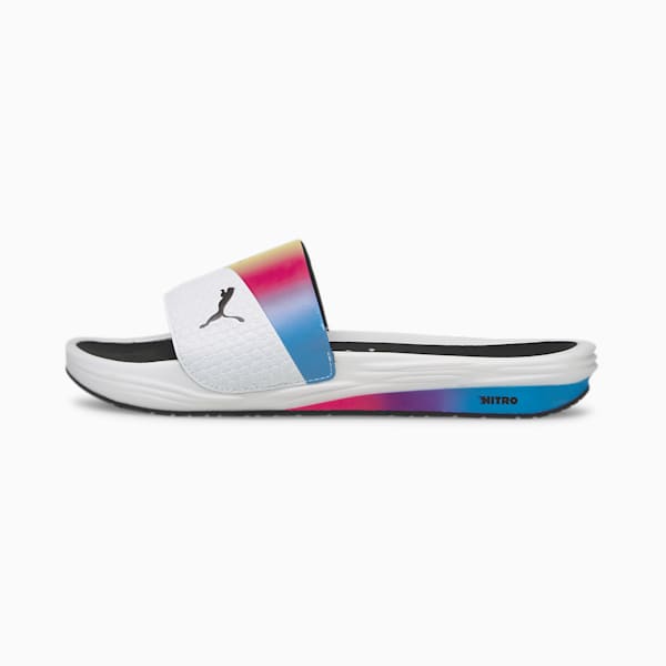 Nitrocat Future Z Slides, Puma White-Puma Black-Yellow Alert, extralarge-IND