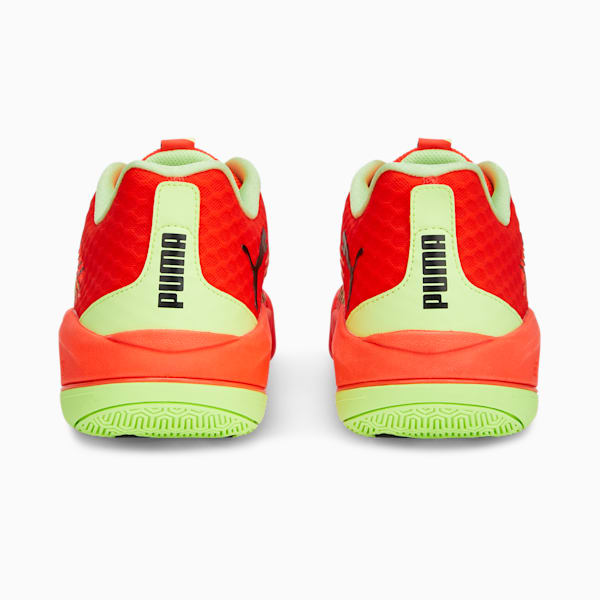 Eliminate Power NITRO™ II Men's Racquet Sports Shoes, Red Blast-Fast Yellow-PUMA Black, extralarge